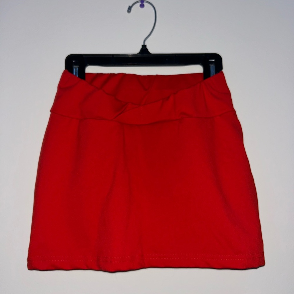 Elegant Red Women's Skirt